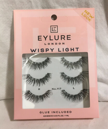 Eylure Texture False Lash, Style No. 117, Reusable, Adhesive Included, 3 Pair5011522118550