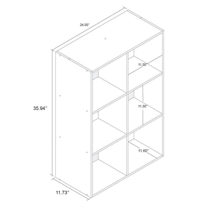 11" 6 Cube Organizer Shelf Espresso - Room Essentials& (LOCAL PICKUP ONLY)