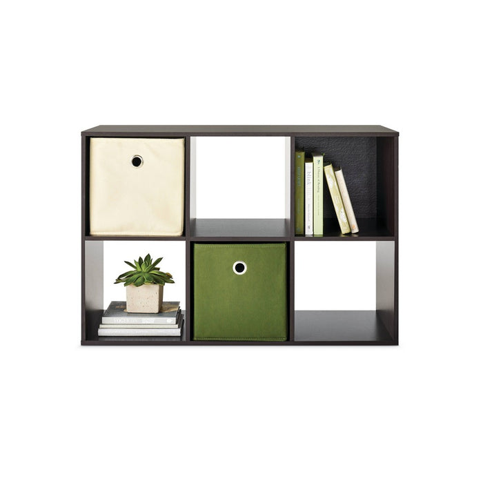 11" 6 Cube Organizer Shelf Espresso - Room Essentials& (LOCAL PICKUP ONLY)