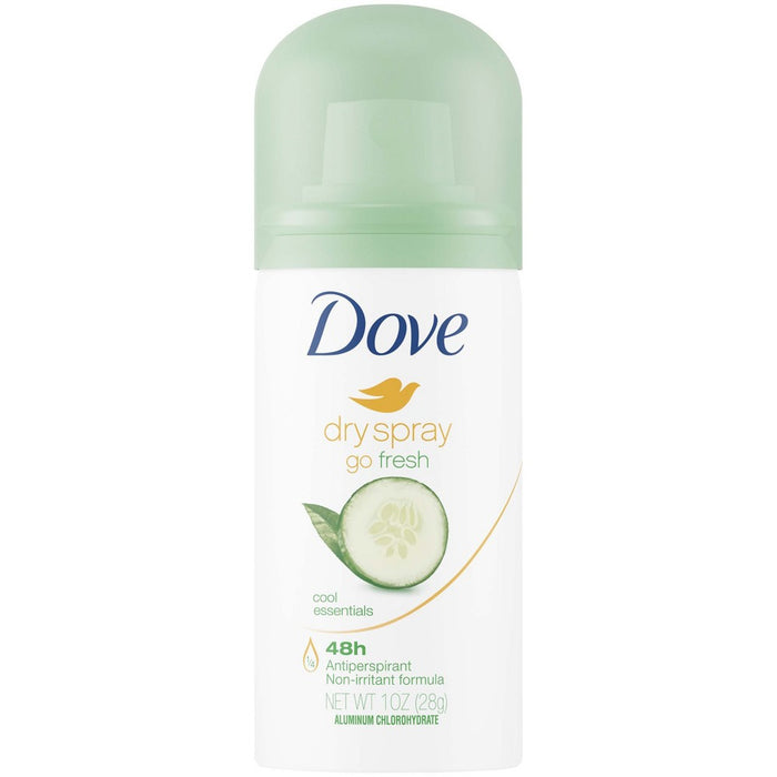 Dove go Fresh Cool Essentials 48-Hour Antiperspirant & Deodorant Dry Spray - Trial Size - 1oz