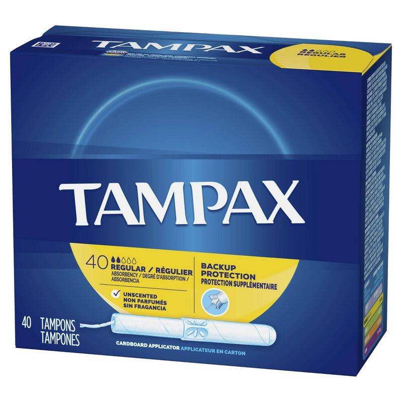 Tampax Tampons - Regular Absorbency - Cardboard - 40ct