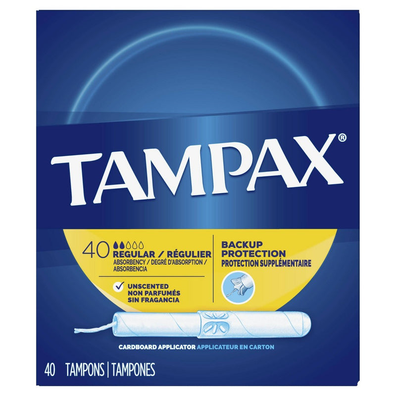 Tampax Tampons - Regular Absorbency - Cardboard - 40ct