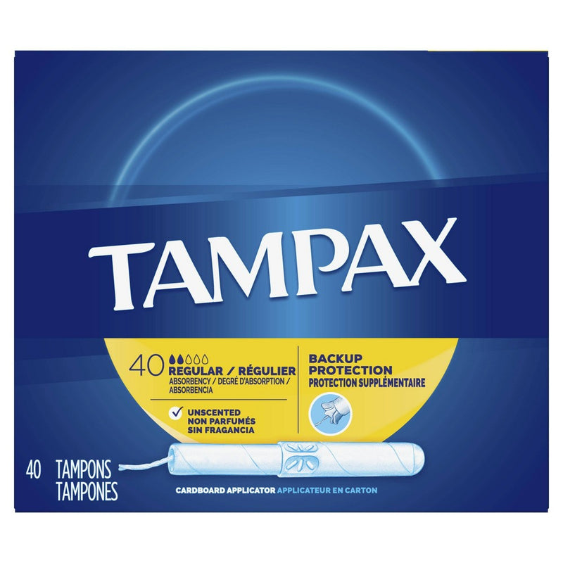 Tampax Tampons - Regular Absorbency - Cardboard - 40ct