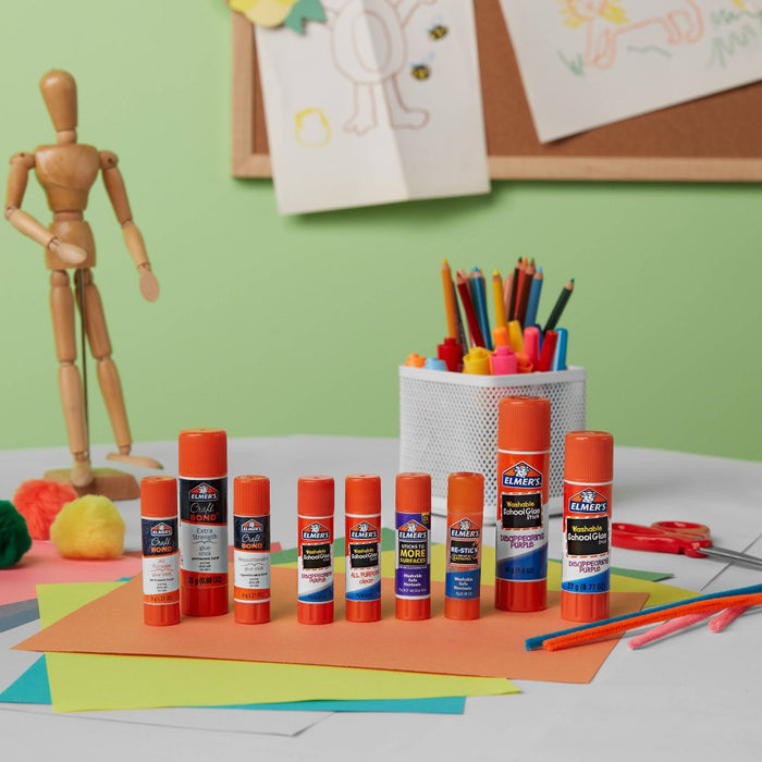 Elmer's 3ct Washable Glue Sticks Disappearing Purple