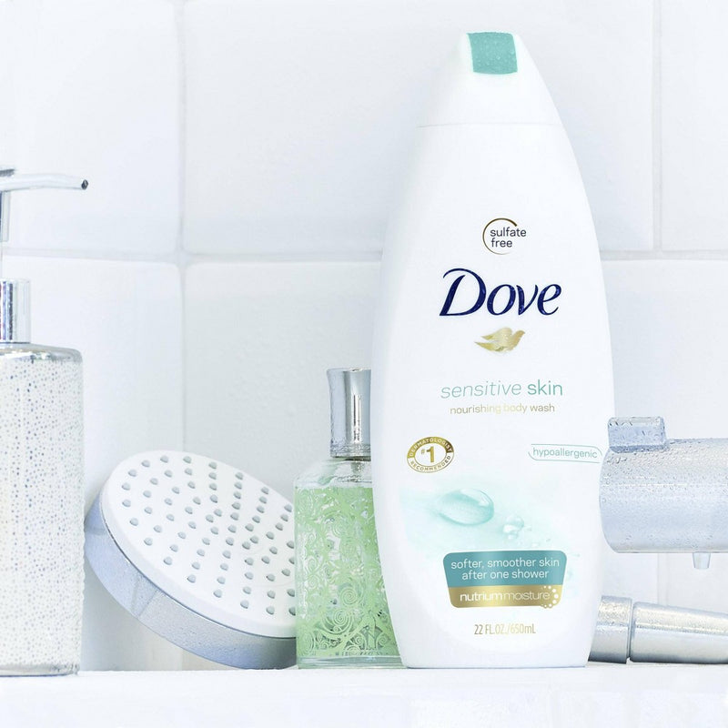 Dove Sensitive Skin Unscented Sulfate-Free Body Wash - 22 fl oz