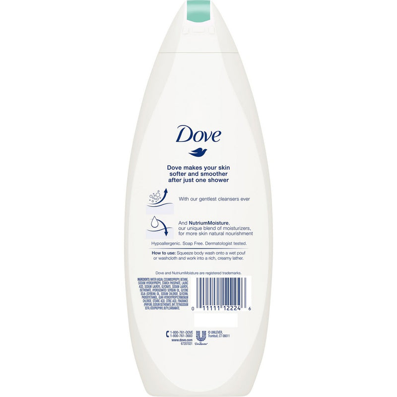 Dove Sensitive Skin Unscented Sulfate-Free Body Wash - 22 fl oz