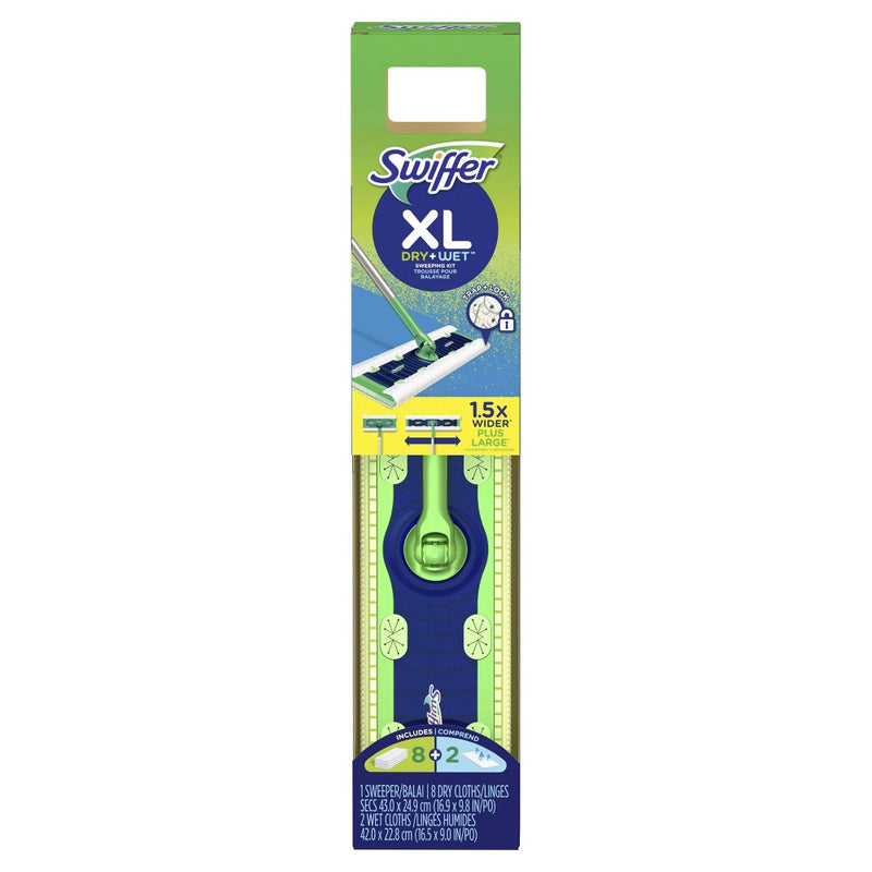 Swiffer Sweeper Dry + Wet XL Sweeping Kit (1 Sweeper, 8 Dry Cloths, 2 Wet Cloths) (LOCAL PICKUP ONLY)