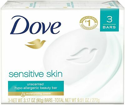 Dove Beauty Bar Sensitive Skin 3.17 oz, 3 Bar