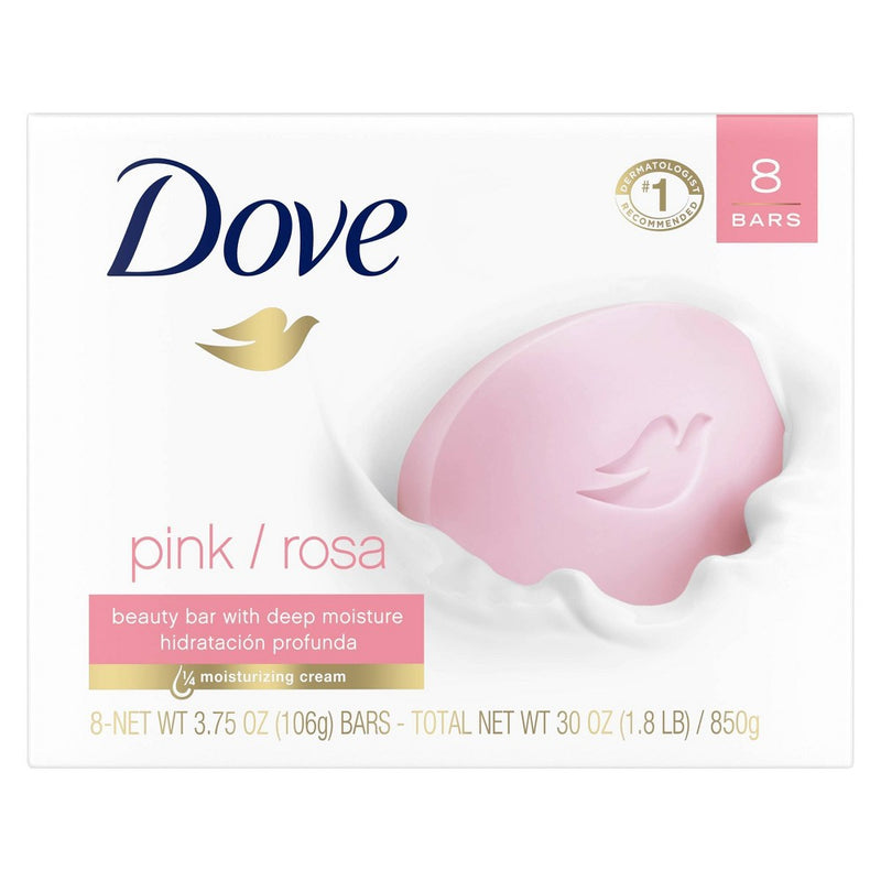 Dove Pink Deep Moisture Beauty Bar Soap - 3.75oz/8ct