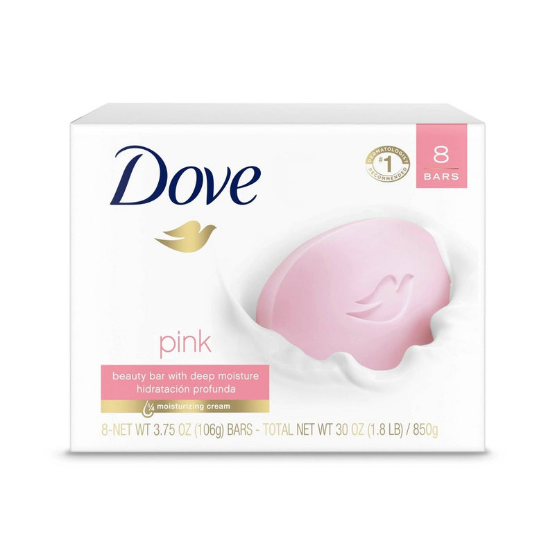Dove Pink Deep Moisture Beauty Bar Soap - 3.75oz/8ct