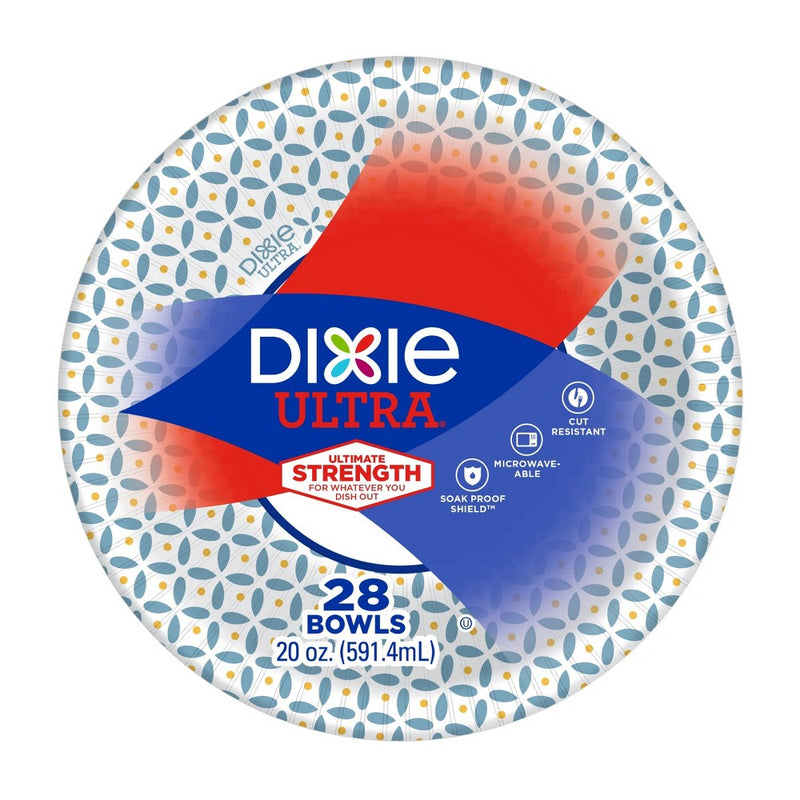 Dixie Ultra Dinner Paper Bowls - 28ct/20oz