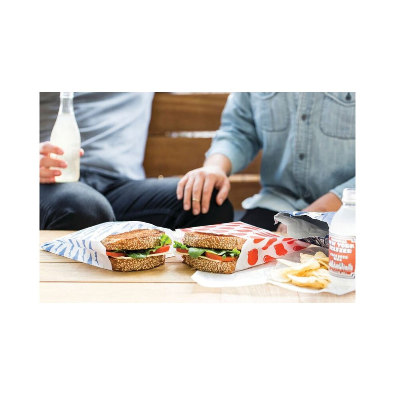 Lunchskins Recyclable & Sealable Paper Sandwich Bags - Shark - 50ct