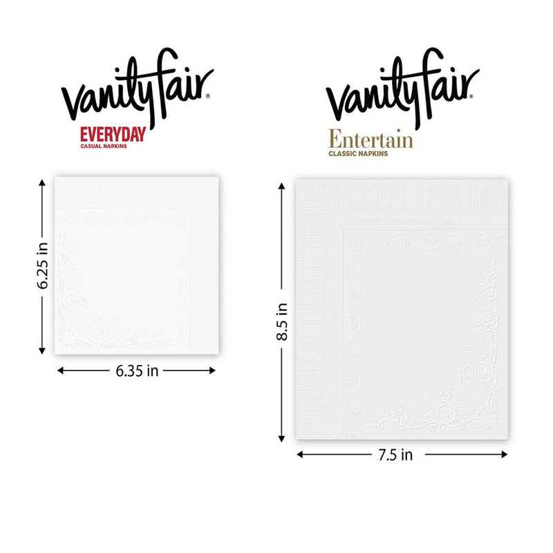 Vanity Fair Everyday White Napkins - 250ct