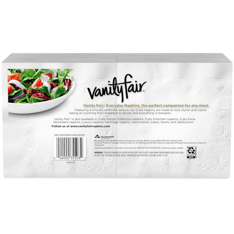 Vanity Fair Everyday White Napkins - 250ct