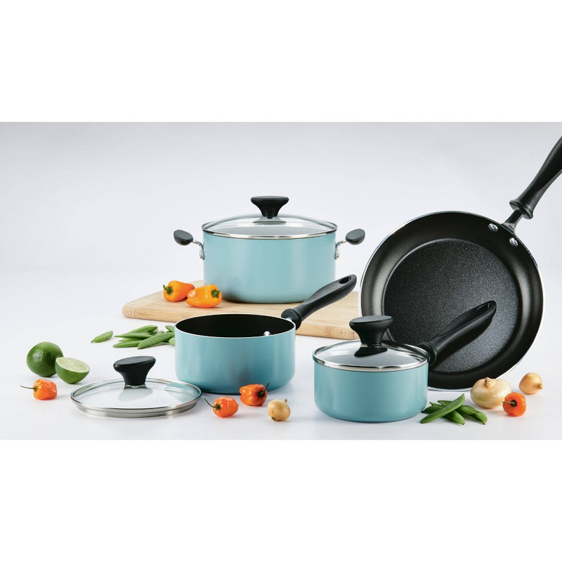 Farberware Reliance 12pc Aluminum Nonstick Cookware Set Aqua