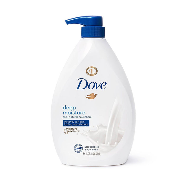 Dove Deep Moisture Nourishing Body Wash for Dry Skin - 34 fl oz