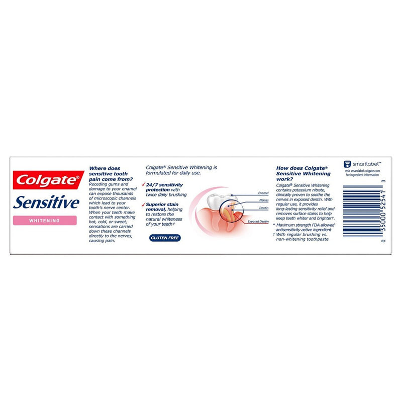 Colgate Sensitive Toothpaste Maximum Strength with Whitening - Fresh Mint Gel - 6oz