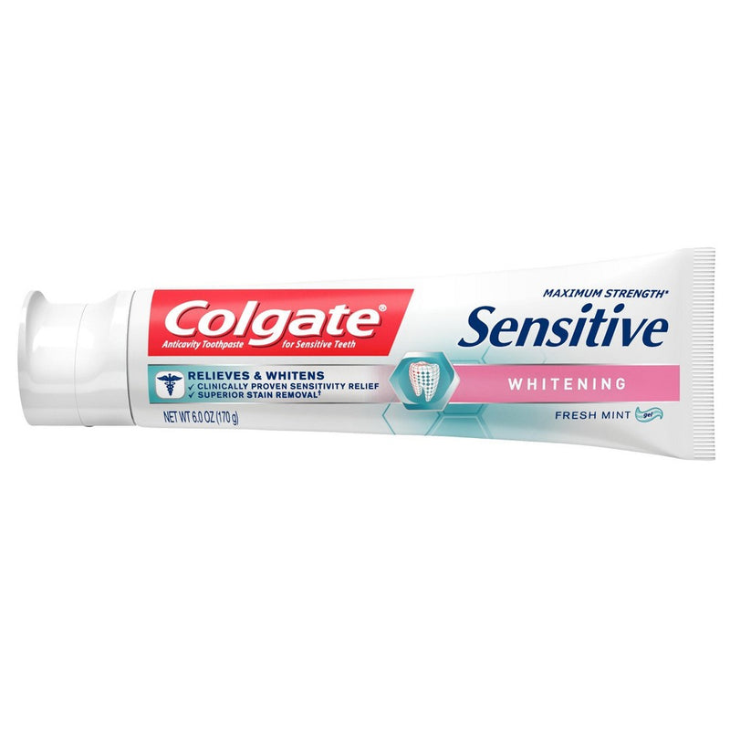 Colgate Sensitive Toothpaste Maximum Strength with Whitening - Fresh Mint Gel - 6oz