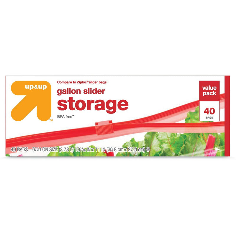 Slider Gallon Storage Bags - 40ct - Up&Up&
