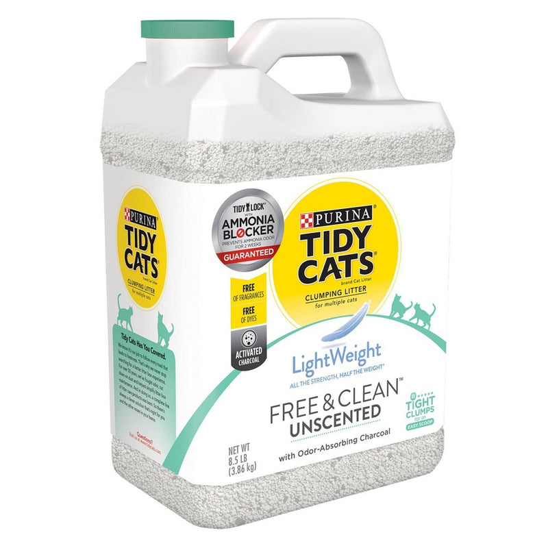 Tidy Cats Free & Clean Unscented Lightweight Cat Litter - 8.5lbs