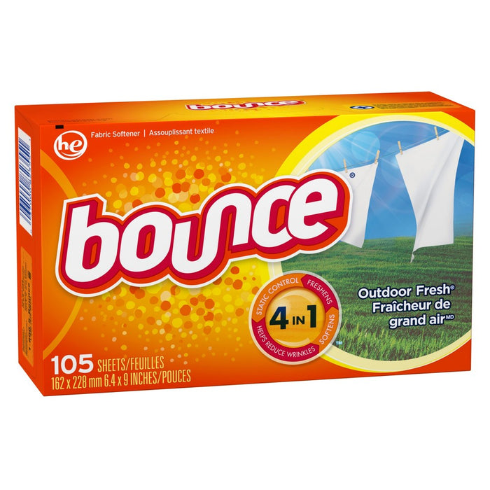 Bounce Outdoor Fresh Fabric Softener Dryer Sheets 105 ct