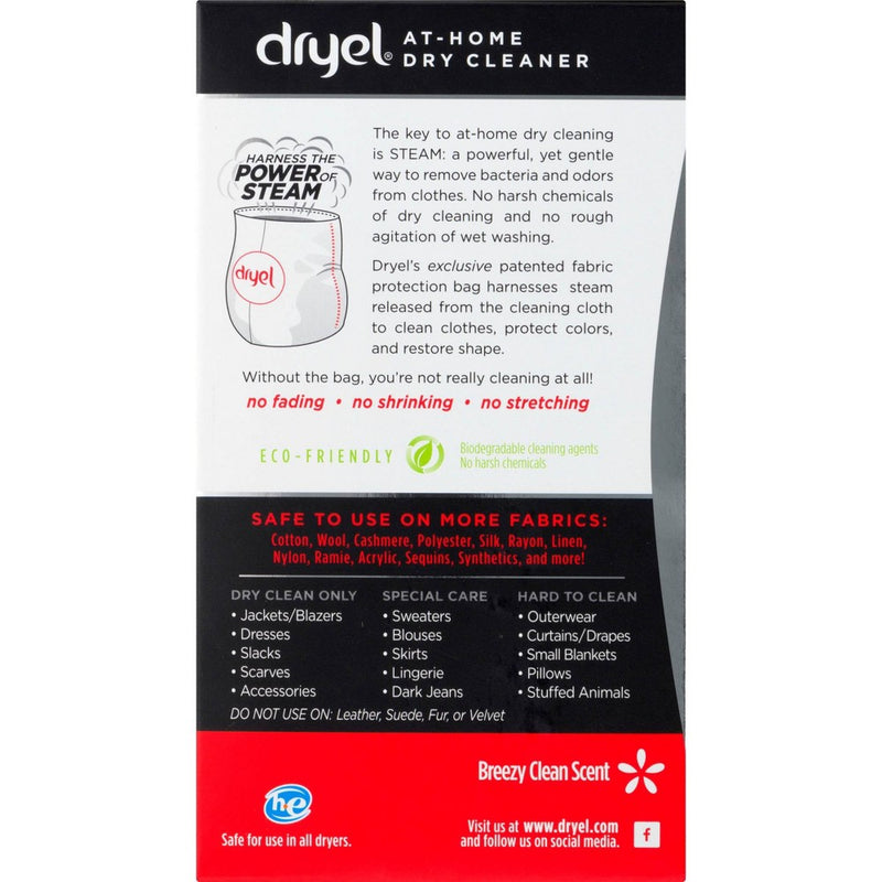Dryel At-Home Dry Cleaner Refill 8 Load *BRAND NEW & SEALED*