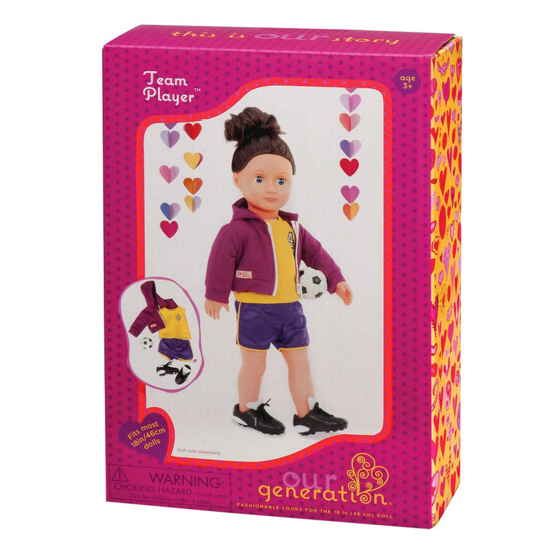 Our Generation Soccer Outfit for 18" Dolls - Team Player