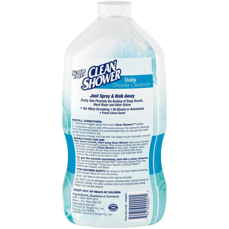 Clean Shower Daily Shower Cleaner Refill Fresh Clean Scent - 60 fl oz