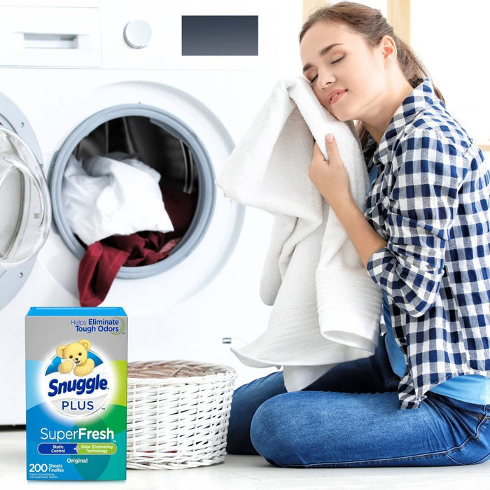 Snuggle Plus SuperFresh Original Fabric Softener Dryer Sheets - 200ct