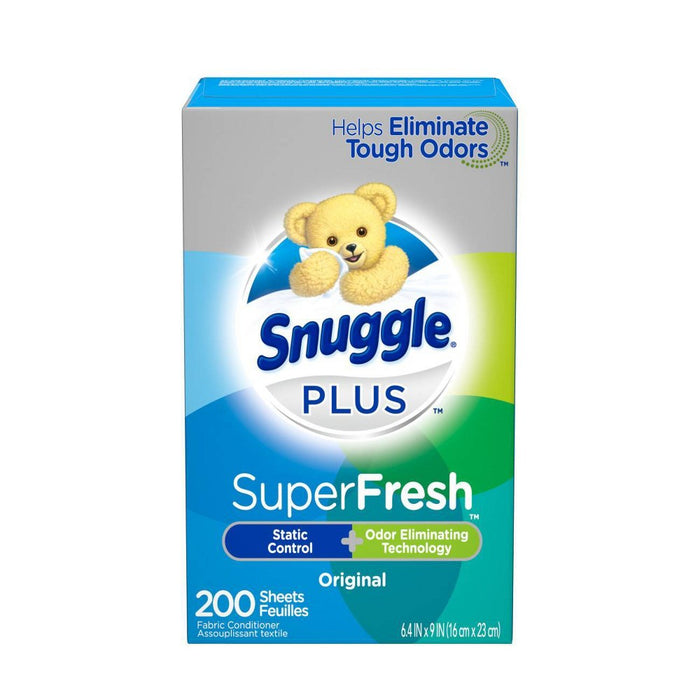 Snuggle Plus SuperFresh Original Fabric Softener Dryer Sheets - 200ct