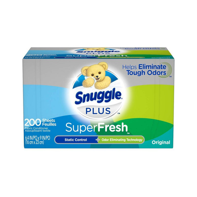 Snuggle Plus SuperFresh Original Fabric Softener Dryer Sheets - 200ct