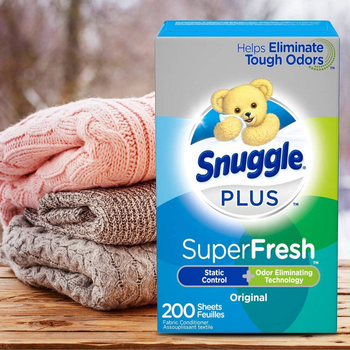 Snuggle Plus SuperFresh Original Fabric Softener Dryer Sheets - 200ct