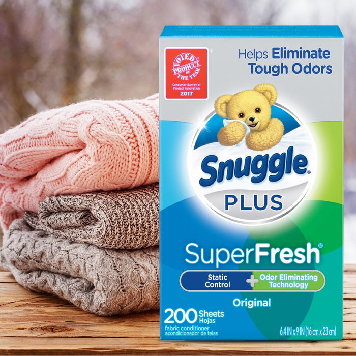 Snuggle Plus SuperFresh Original Fabric Softener Dryer Sheets - 200ct