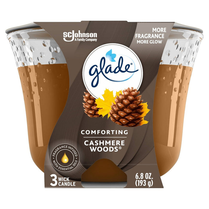Glade Candle Cashmere Woods - 6.8oz
