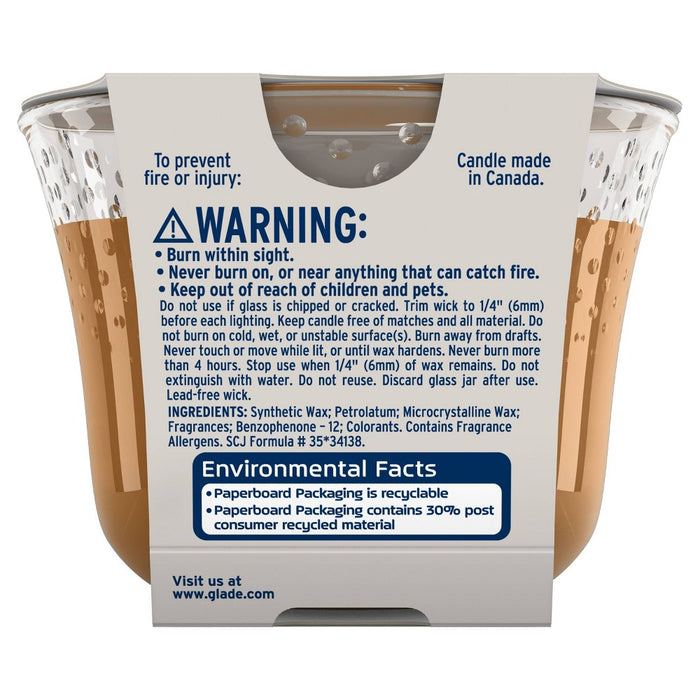 Glade Candle Cashmere Woods - 6.8oz