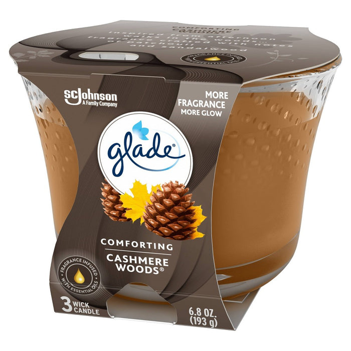 Glade Candle Cashmere Woods - 6.8oz