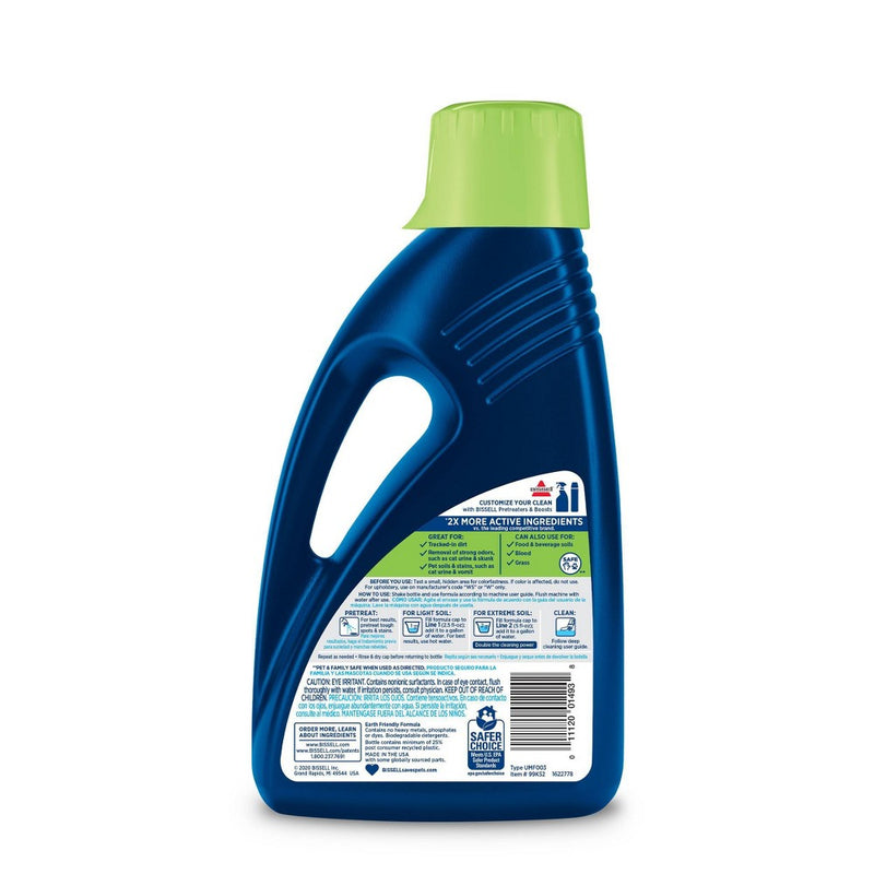 BISSELL 2X Pet Stain & Odor 60oz. Upright Carpet Cleaner Formula - 99K52
