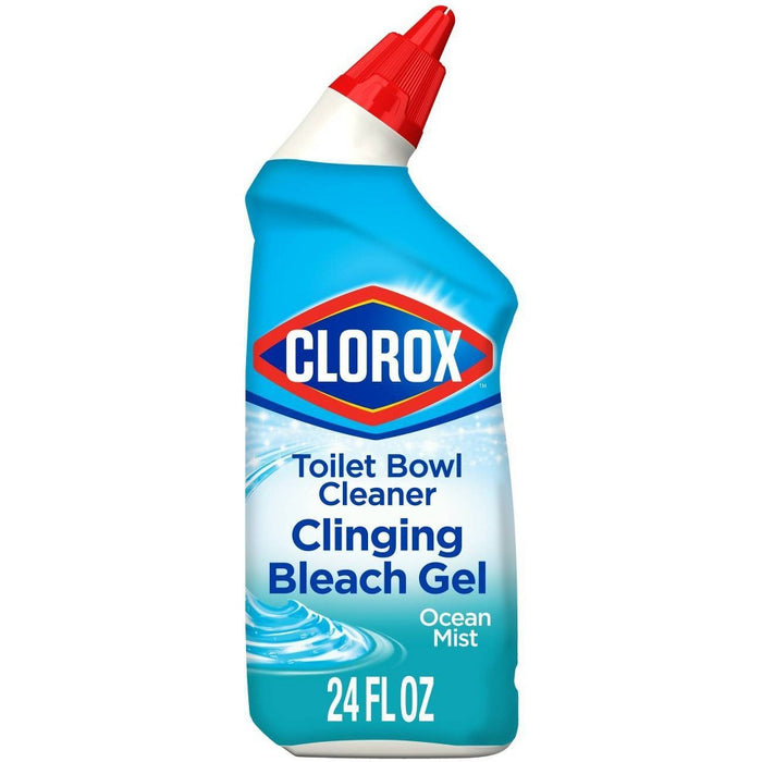 Clorox Toilet Bowl Cleaner Clinging Bleach Gel - Cool Wave - 24oz