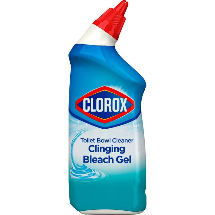 Clorox Toilet Bowl Cleaner Clinging Bleach Gel - Cool Wave - 24oz