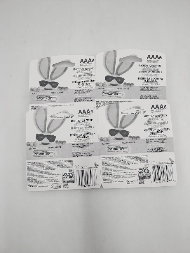 LOT OF 4!!! Energizer Aaa Batteries EXP 12/2035 4 packs of 6--24 TOTAL