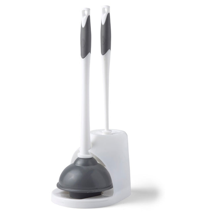 Clorox Plunger & Toilet Brush with Carry Caddy