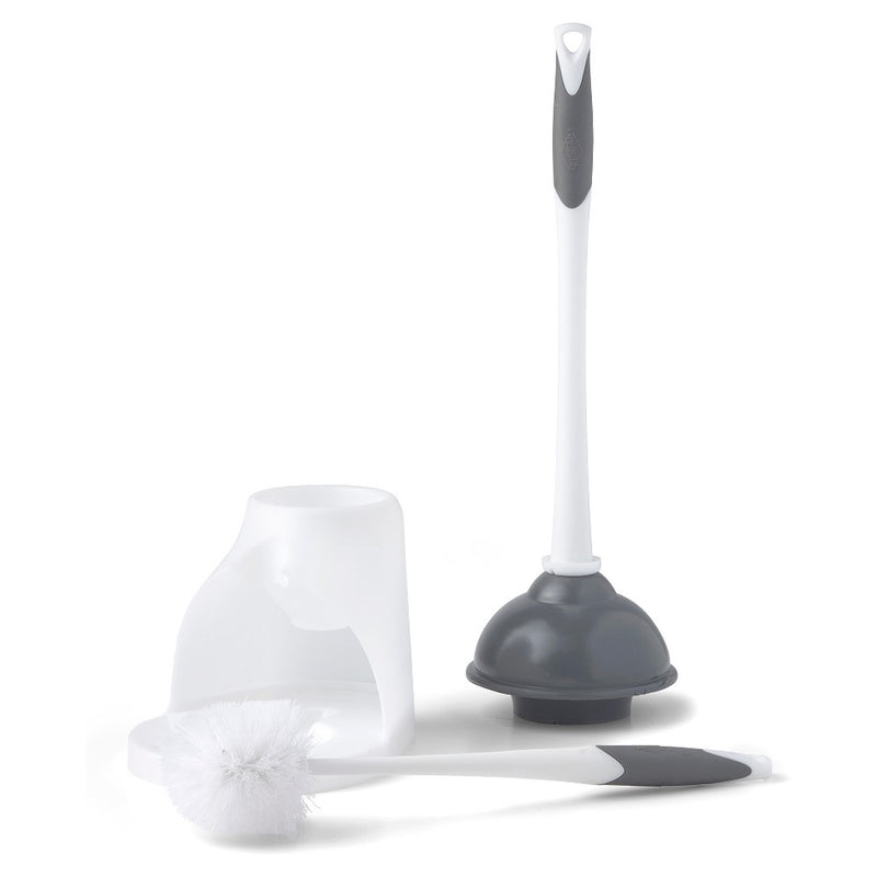 Clorox Plunger & Toilet Brush with Carry Caddy