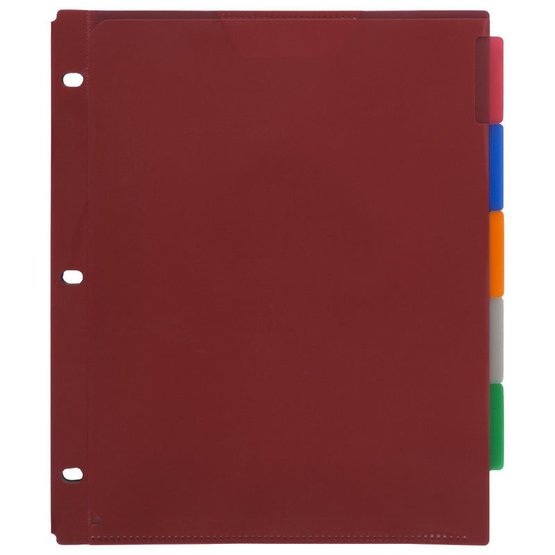 Five Star 5 Tab Flex NoteProtector Binder Insert (Color Will Vary)