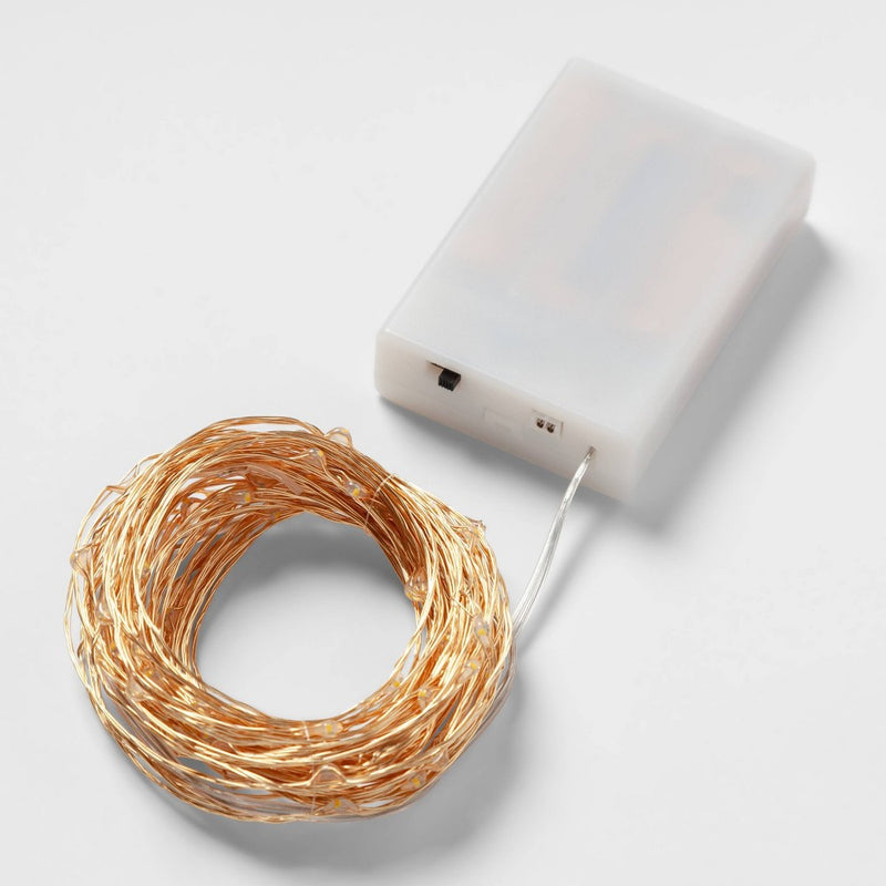 90ct Extended LED Fairy Light Gold - Room Essentials&