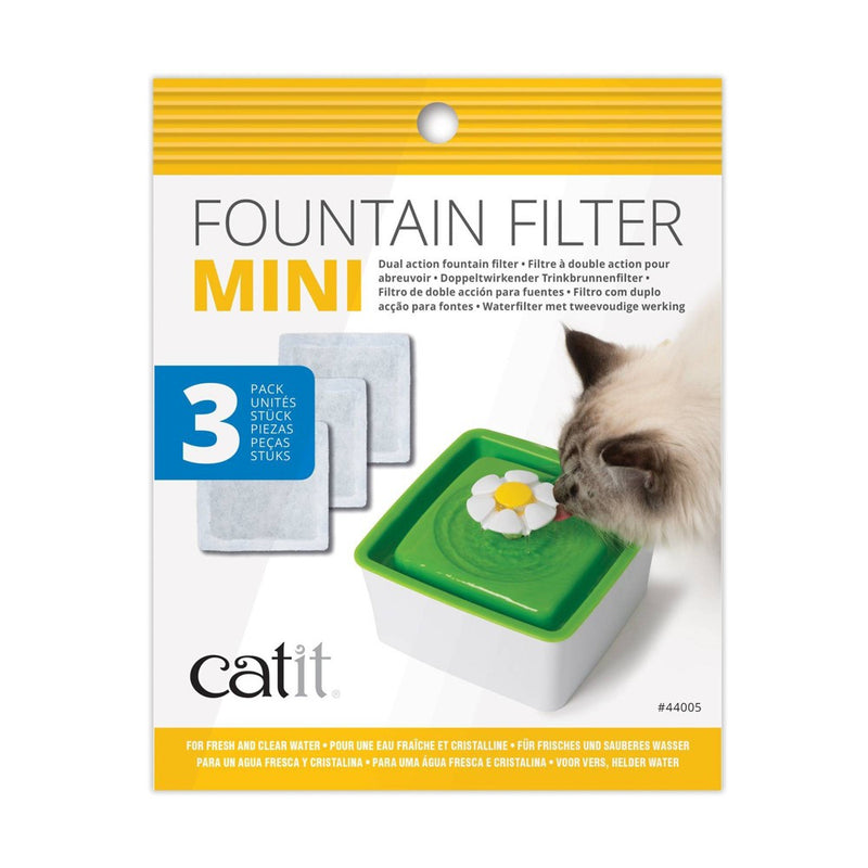 Catit 2.0 Mini Fountain Filter for Cats - 3pk