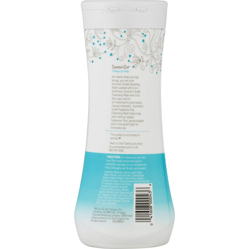 Summer's Eve Fragrance Free Wash - 15oz