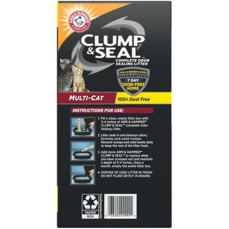 Arm & Hammer Clump & Seal Multi-Cat Litter - 38lbs (LOCAL PICKUP ONLY)