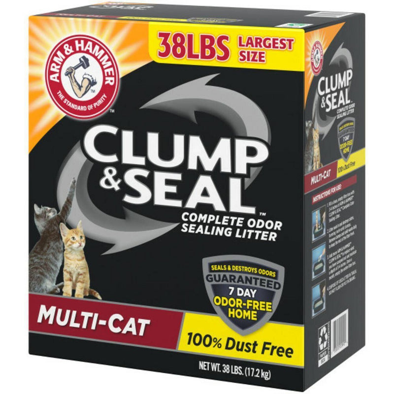 Arm & Hammer Clump & Seal Multi-Cat Litter - 38lbs (LOCAL PICKUP ONLY)