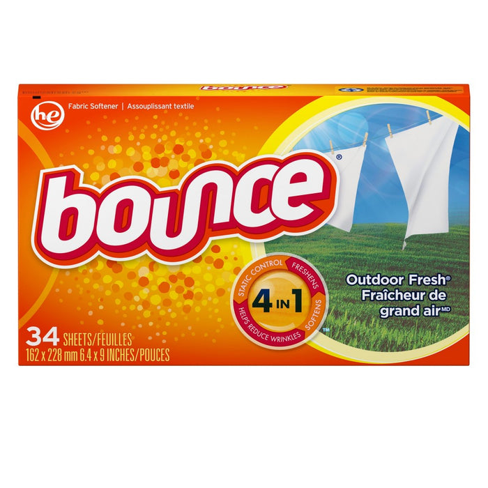 Bounce Outdoor Fresh Fabric Softener Dryer Sheets 34 ct