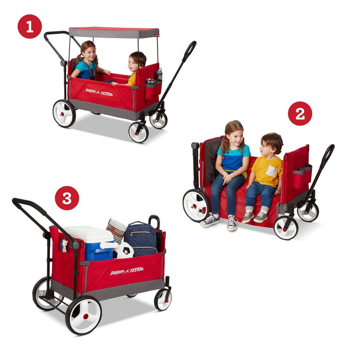 Radio Flyer Convertible Stroller Wagon with Canopy (LOCAL PICKUP ONLY)